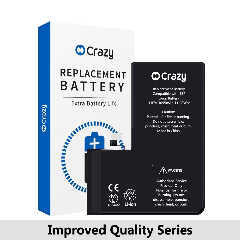 Crazy Improved Quality- iPhone 13 Pro Replacement Battery with Adhesive Strips 3095mAh (TI CHIP: 27546) (Cheapest Price)