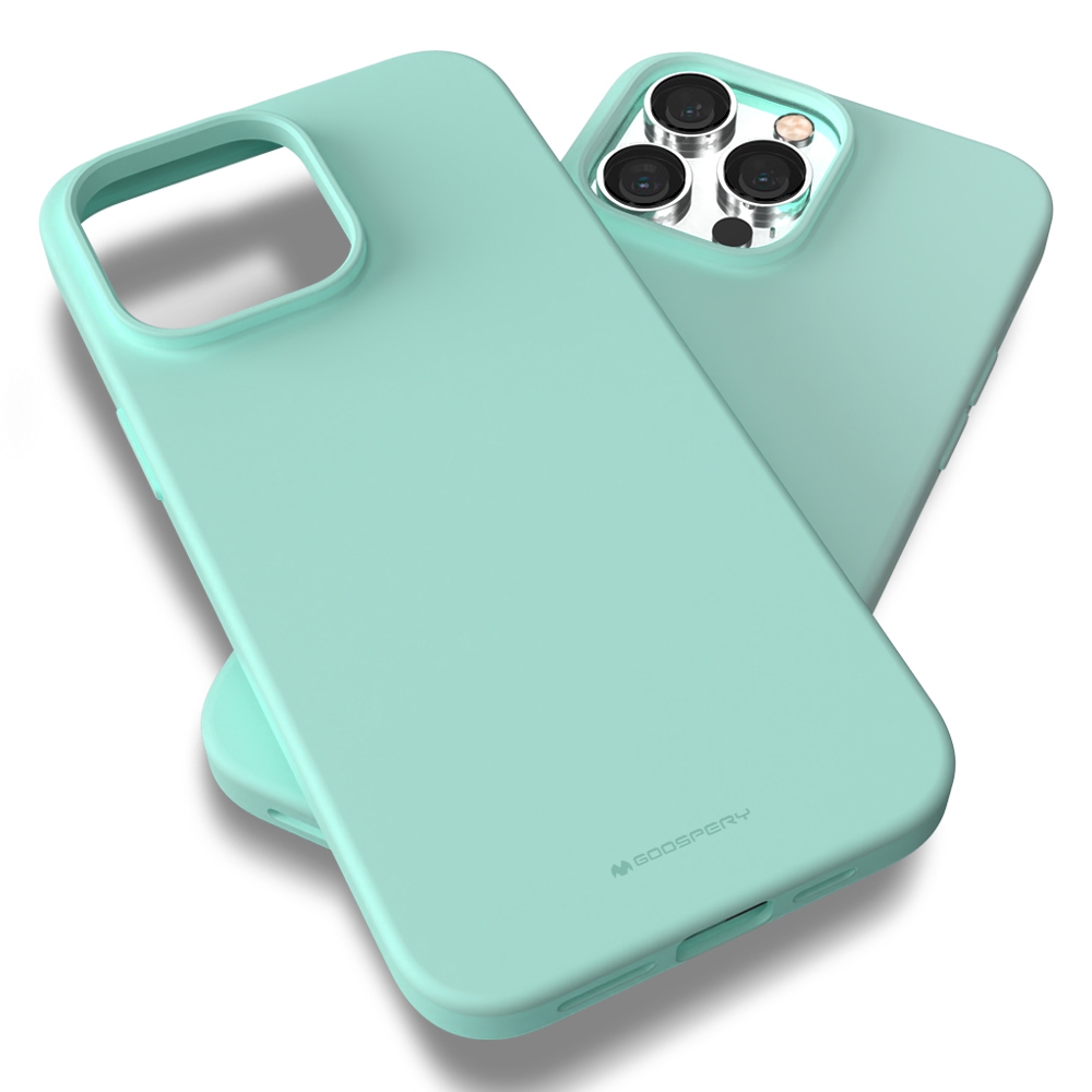 Mercury Soft Feeling Jelly Cover Case for iPhone 16 Pro Max-Mint