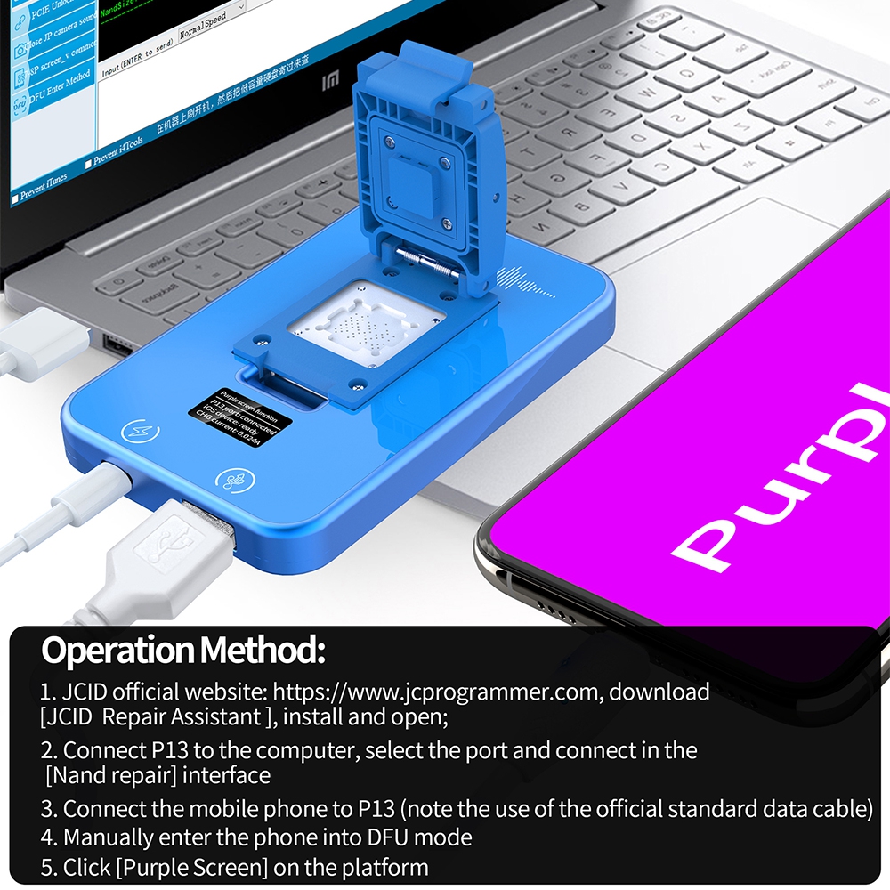 JCID P13 BGA110 Nand Programmer for iPhone 8-13 Pro Max