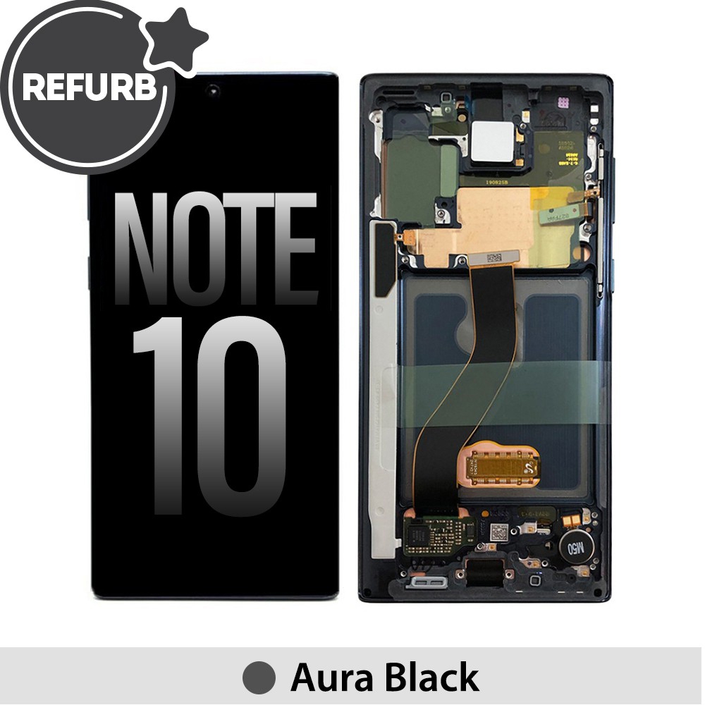 ASSEMBLED Samsung Galaxy Note 10 OLED Screen Replacement Digitizer with Frame N970F-Aura Black
