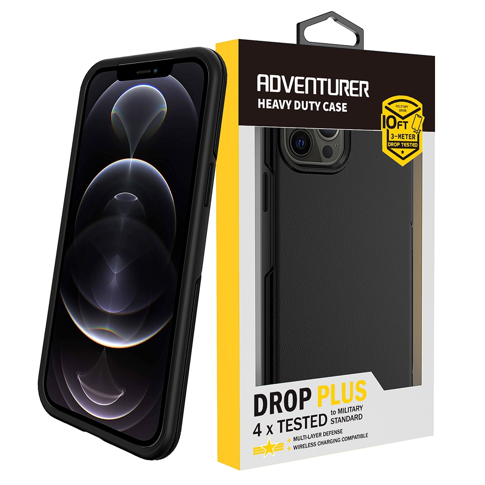 Hybrid Beatles Shockproof Case Cover for iPhone 14 Plus -Black