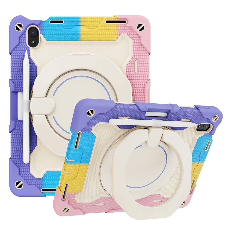 Armor Shockproof Handle Ring Rotation Case Cover for iPad (2022)