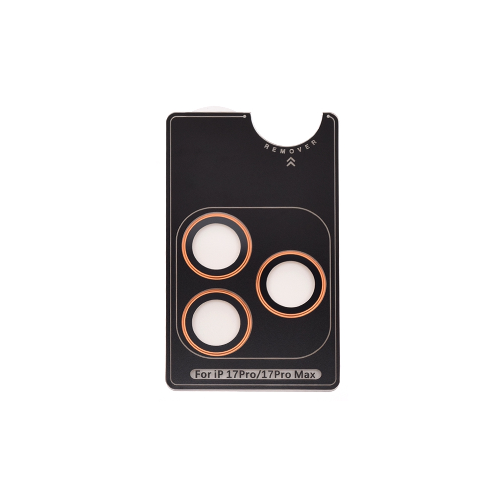Kinglas Metal Ring HD Tempered Glass Camera Lens Protector Film*iPhone 17 Pro / Pro Max-Black
