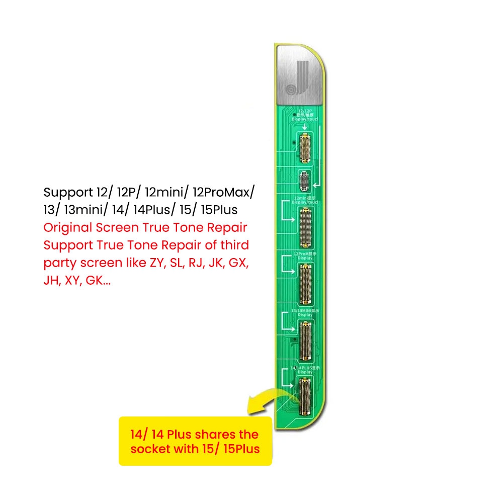 JC V1SE / V1S Pro True Tone Repair Adaptor for iPhone 12 Series / 13 / 13 Mini / 14 / 14 Plus / 15 / 15 Plus