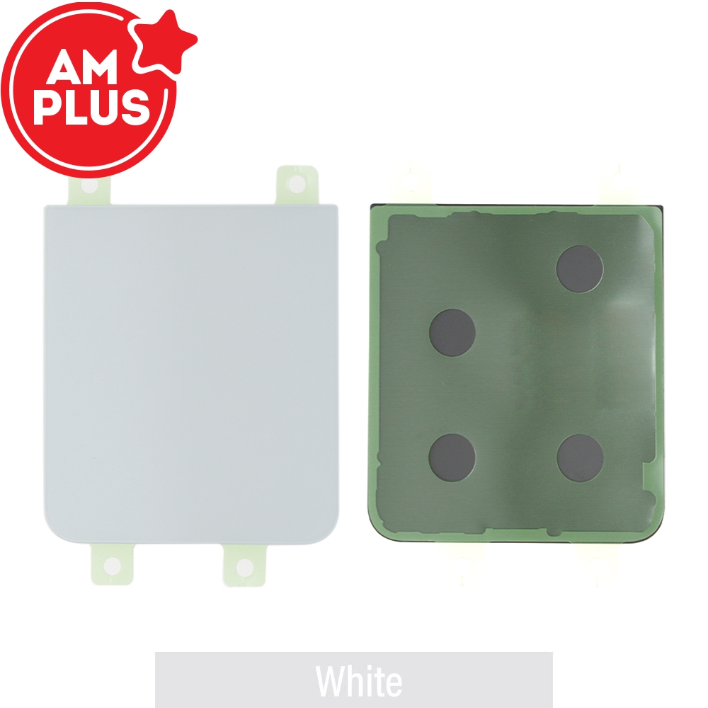 AMPLUS Rear Cover Glass for Samsung Galaxy Z Flip7 FE 5G F761B-White