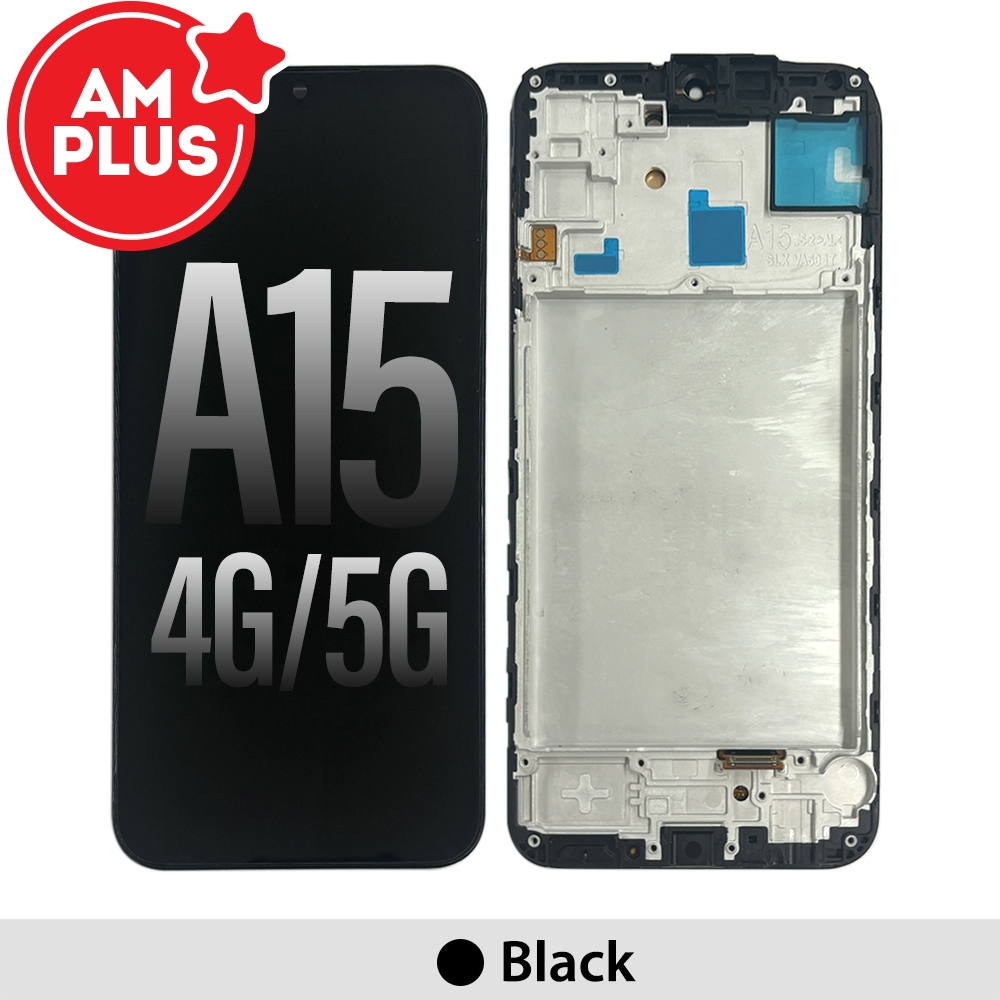 Samsung Galaxy A15 4G / A155F / 5G A156B / A156E AMPLUS OLED Screen Replacement with Frame-Black