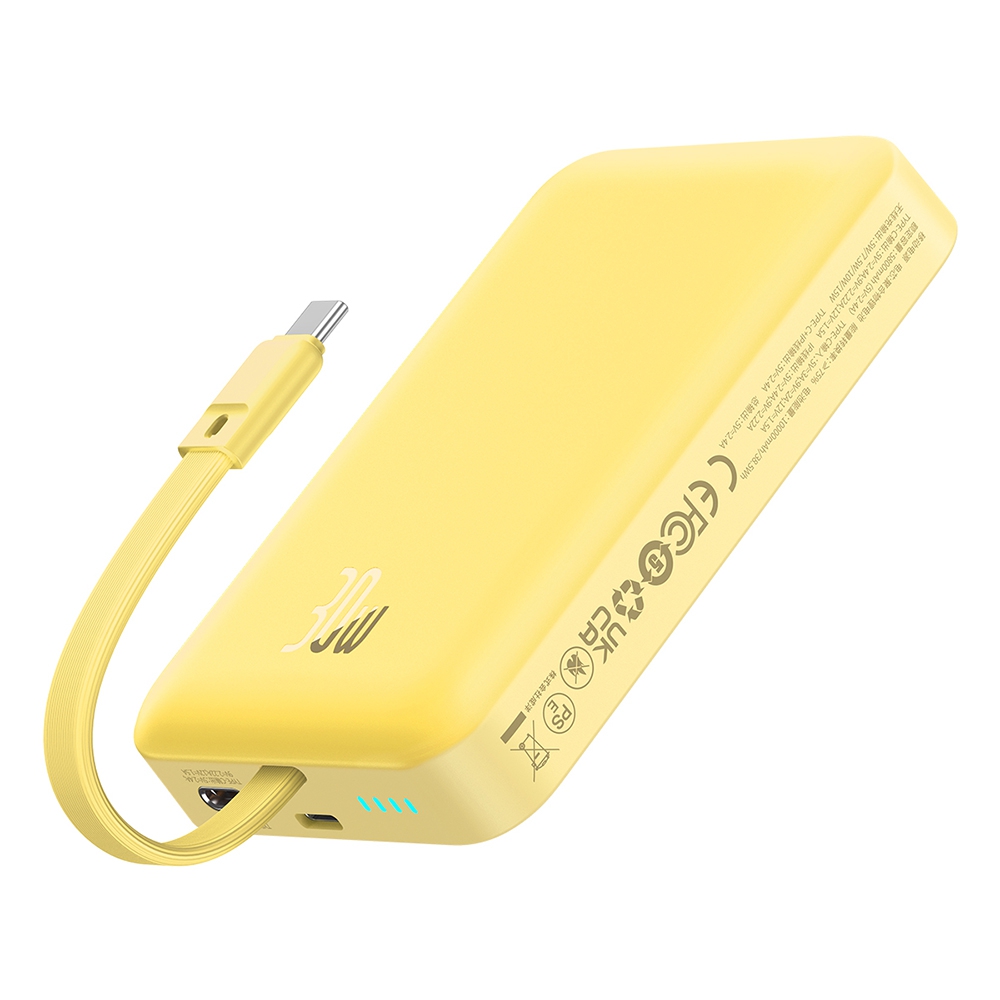 Baseus Magnetic Mini Wireless Fast Charge Power Bank Type-C Edition 10000mAh 30W-White