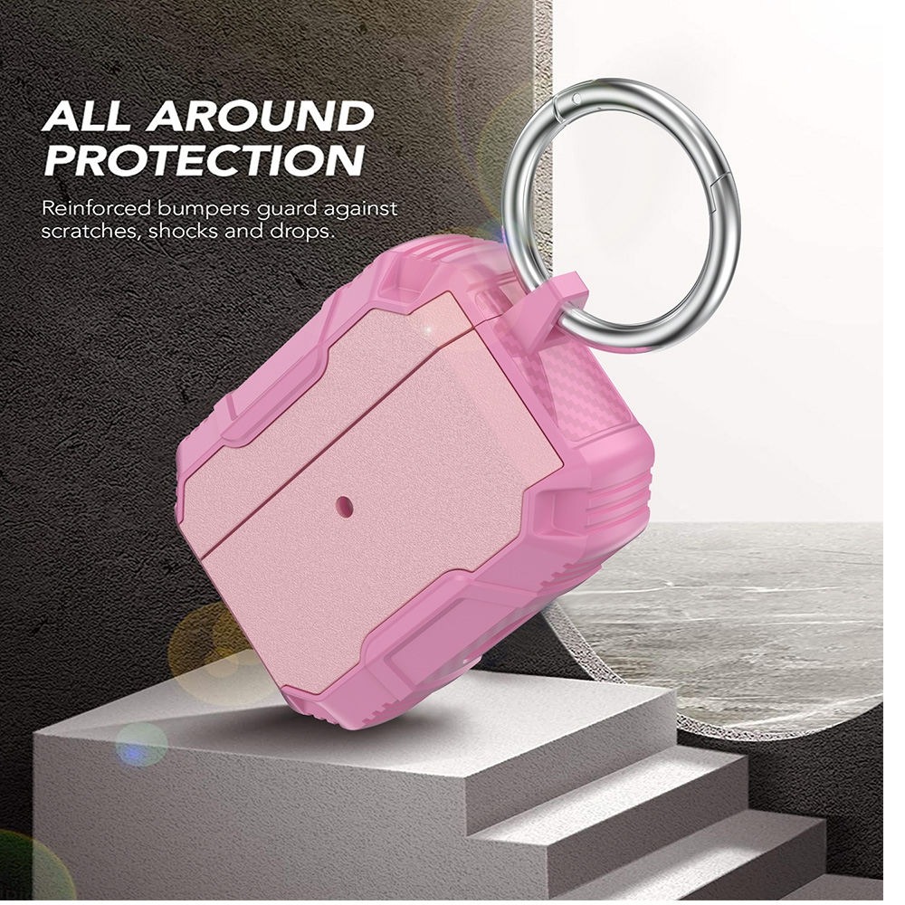 Shockproof Robot Armor Hard Plastic Case for AirPods Pro-Mint