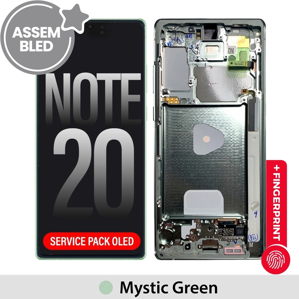 ASSEMBLED OLED Screen Replacement for Samsung Galaxy Note 20 N980F -Mystic Green