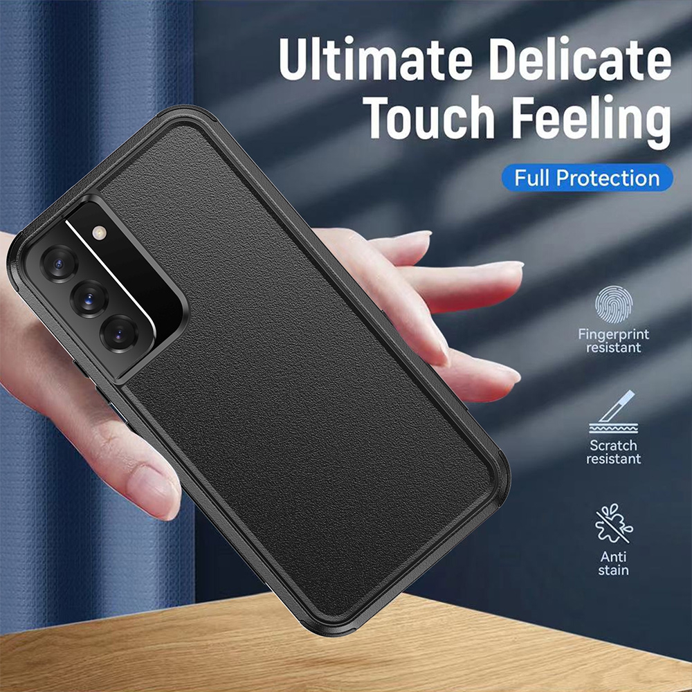Re-Define Premium Shockproof Heavy Duty Armor Case Cover for Samsung Galaxy S22 Plus-Black