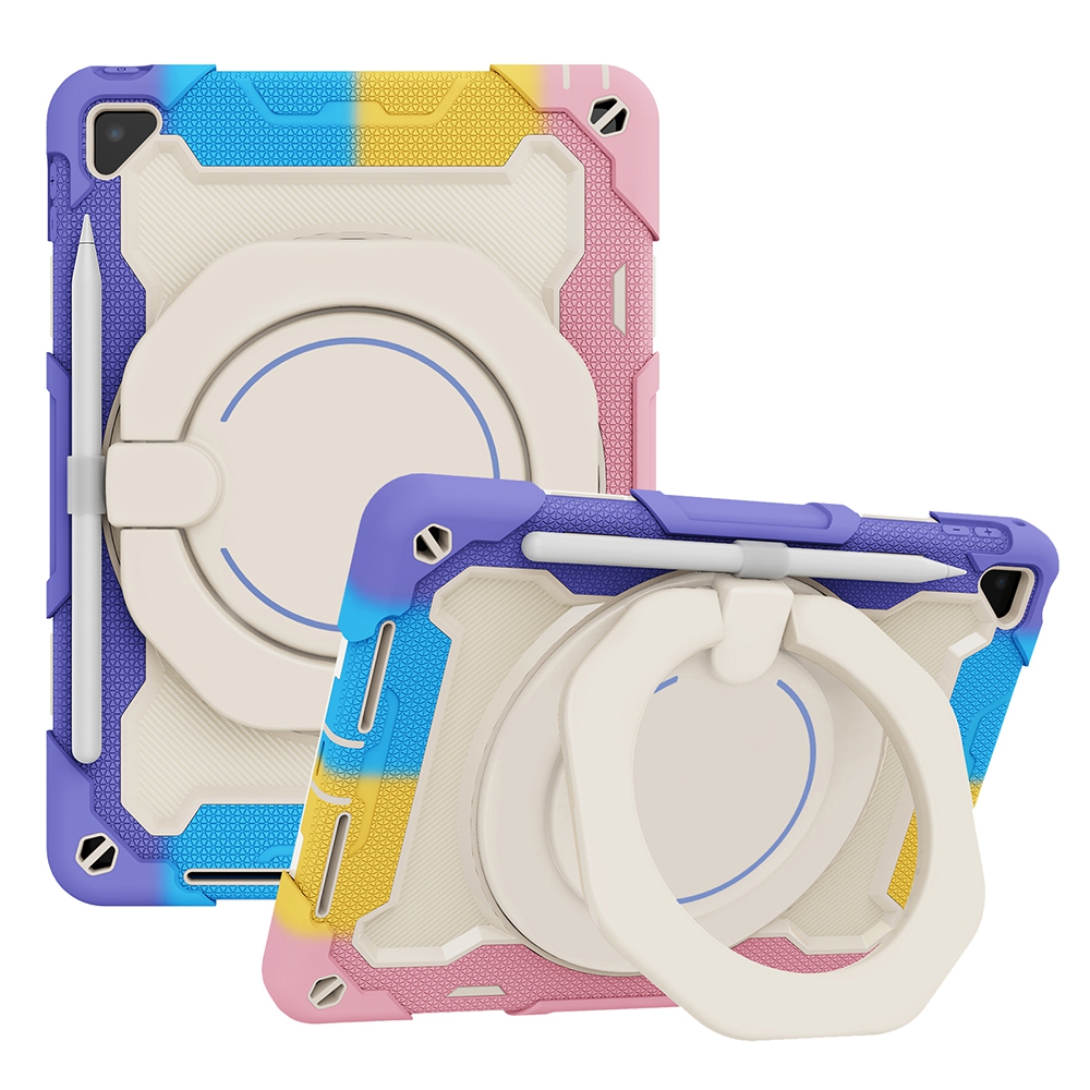 Armor Shockproof Handle Ring Rotation Case Cover for iPad 9.7 (2018) / 9.7 (2017) / Pro 9.7