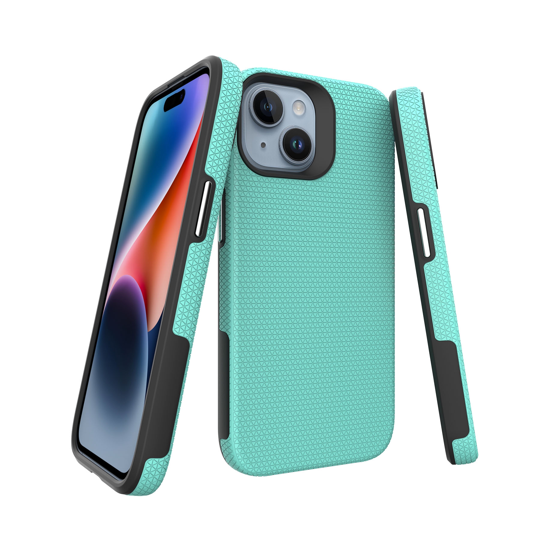 Rhinos Rugged Shockproof Case for iPhone 15 Plus-Mint