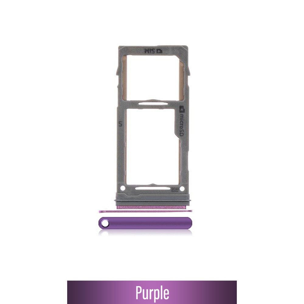 Single SIM Card Tray for Galaxy S9 G960F / S9 Plus G965F-Purple