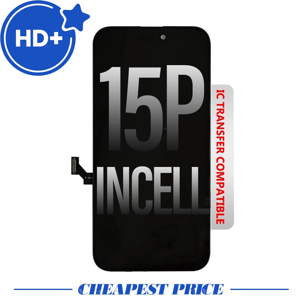 HD+ Display Incell LCD Assembly for iPhone 15 Plus Screen Replacement (Compatible for IC chip transfer)