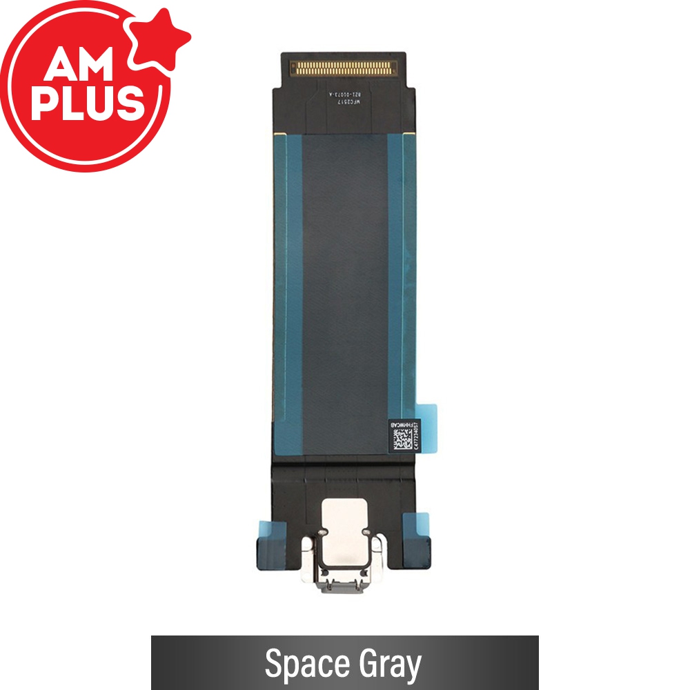 AMPLUS Charging Port with Flex Cable for iPad Pro 12.9 2nd (Wi-Fi+Cellular)-Space Gray