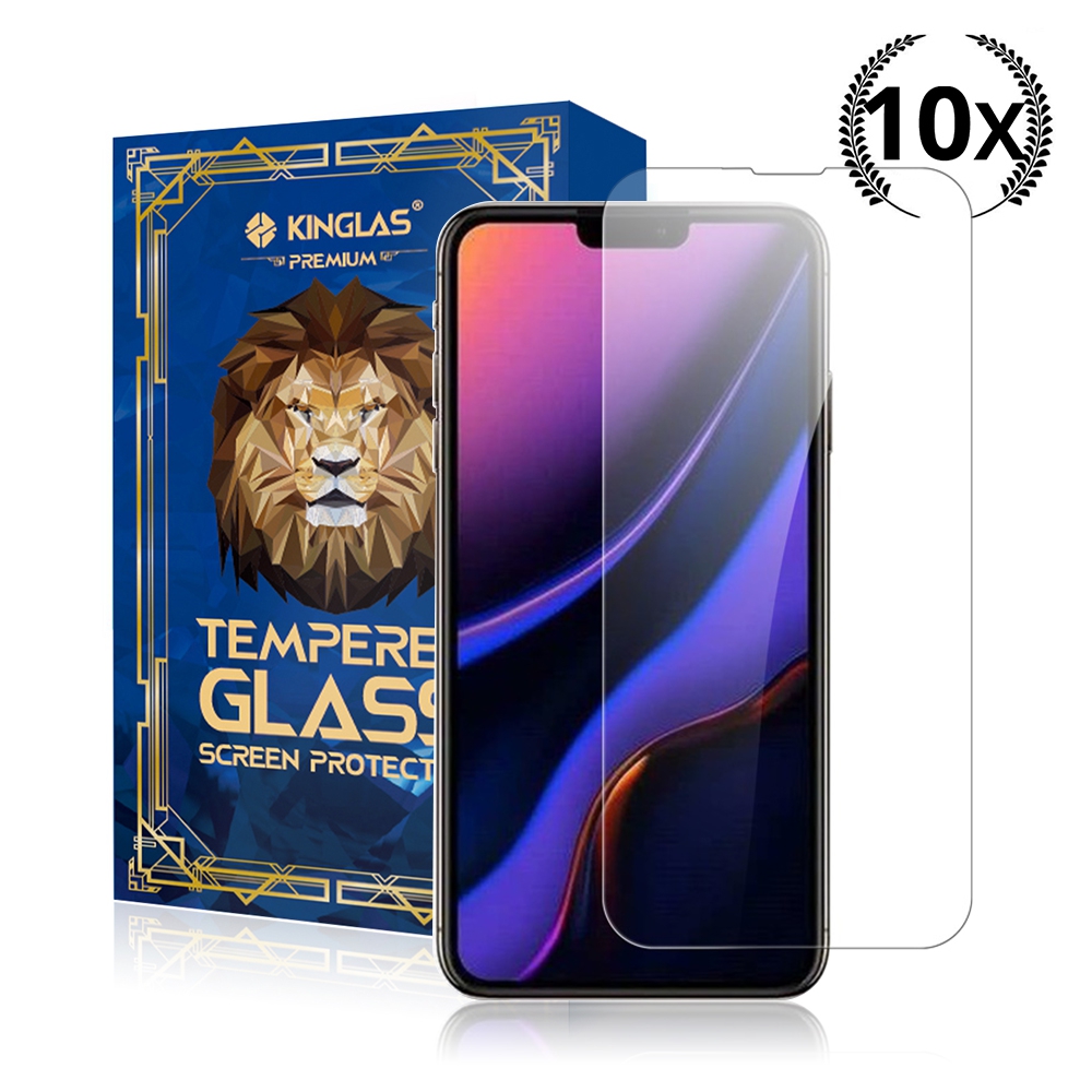Kinglas 10 Packs Tempered Glass Screen Protector*iPhone 13 Pro Max / 14 Plus