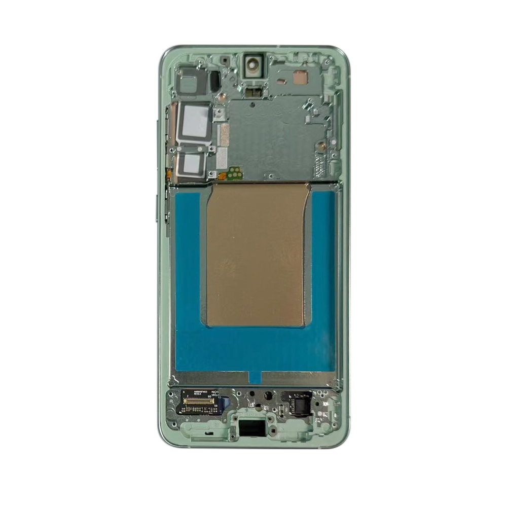 ASSEMBLED OLED Screen Replacement with Frame for Samsung Galaxy S25 Plus S936B-Mint (SERVICE PACK SCREEN BUT REFURBISH FRAME ASSEMBLED BY CRAZY)