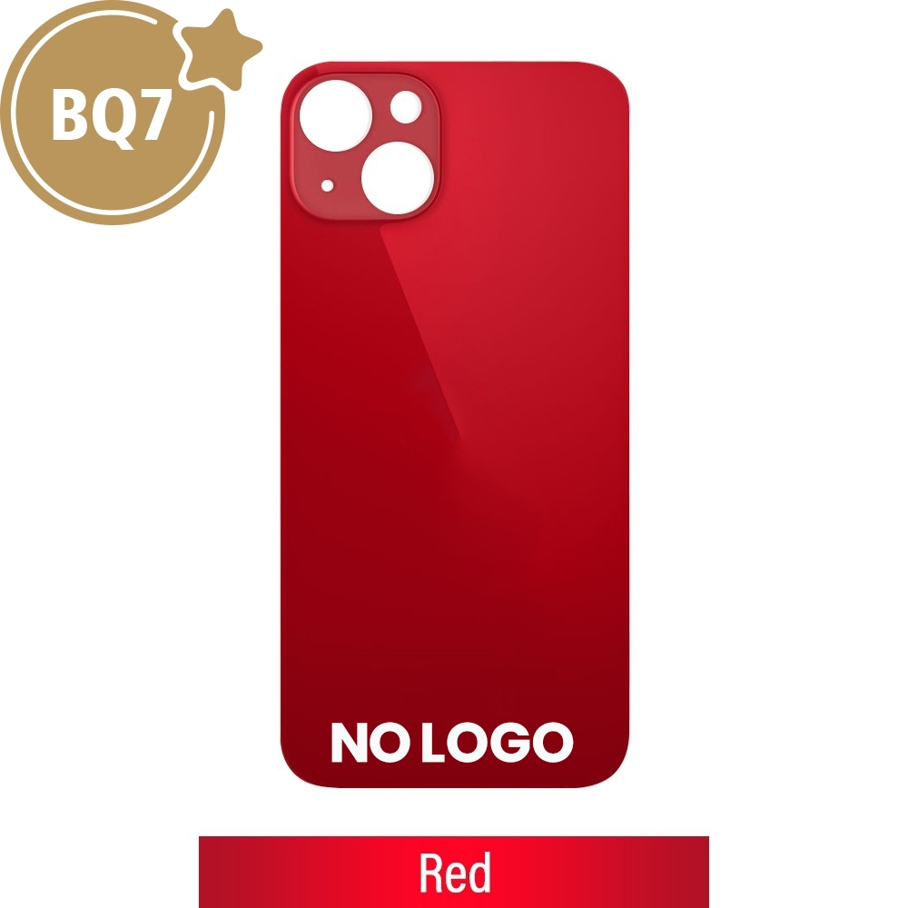BQ7 Rear Glass With 3M Adhesive Replacement for iPhone 13 (NO LOGO)-Red