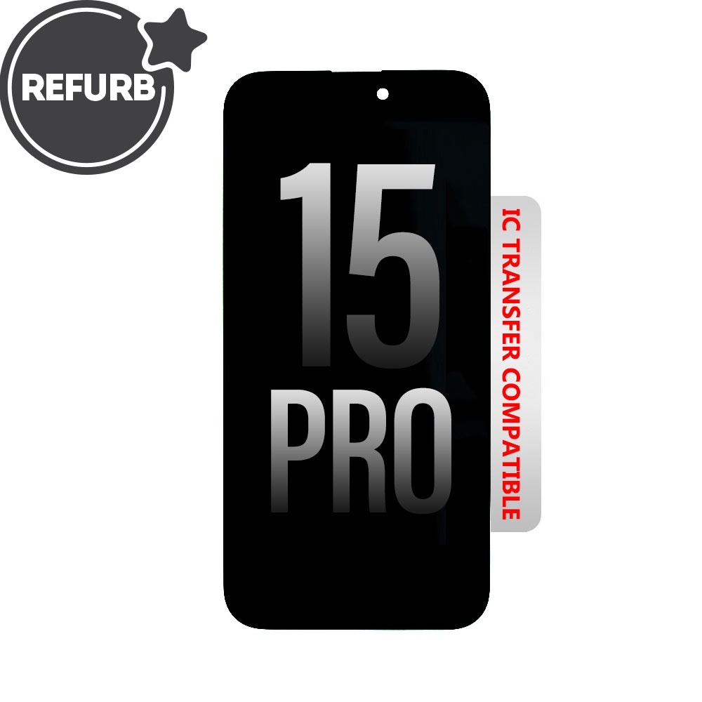 REFURB OLED Assembly for iPhone 15 Pro Screen Replacement (Compatible for IC chip transfer)
