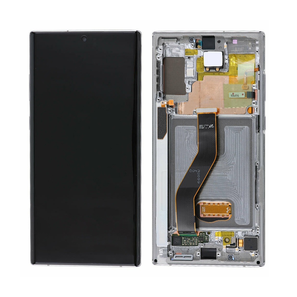 Samsung Galaxy Note 10 Plus N975F / 5G N976B OLED Screen Replacement with Frame GH82-20838C (Service Pack)-Aura Glow