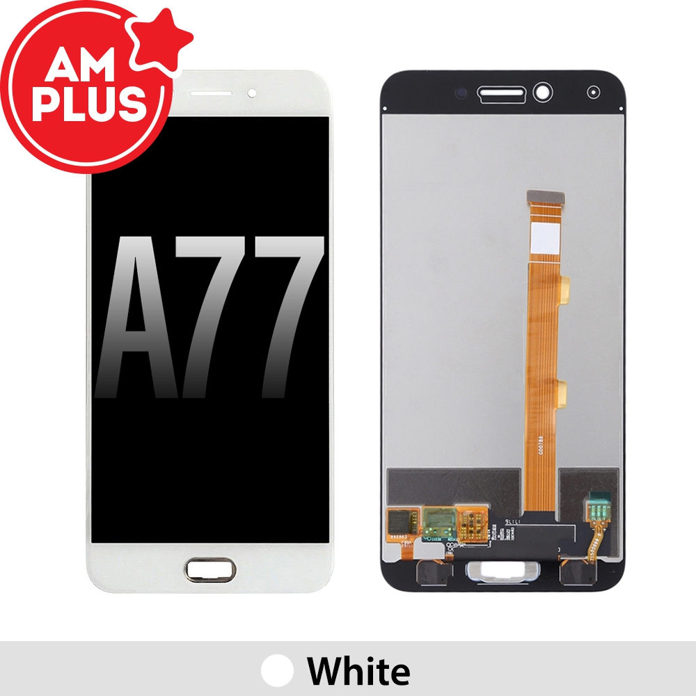 AMPLUS LCD Screen Digitizer Replacement for OPPO A77-White
