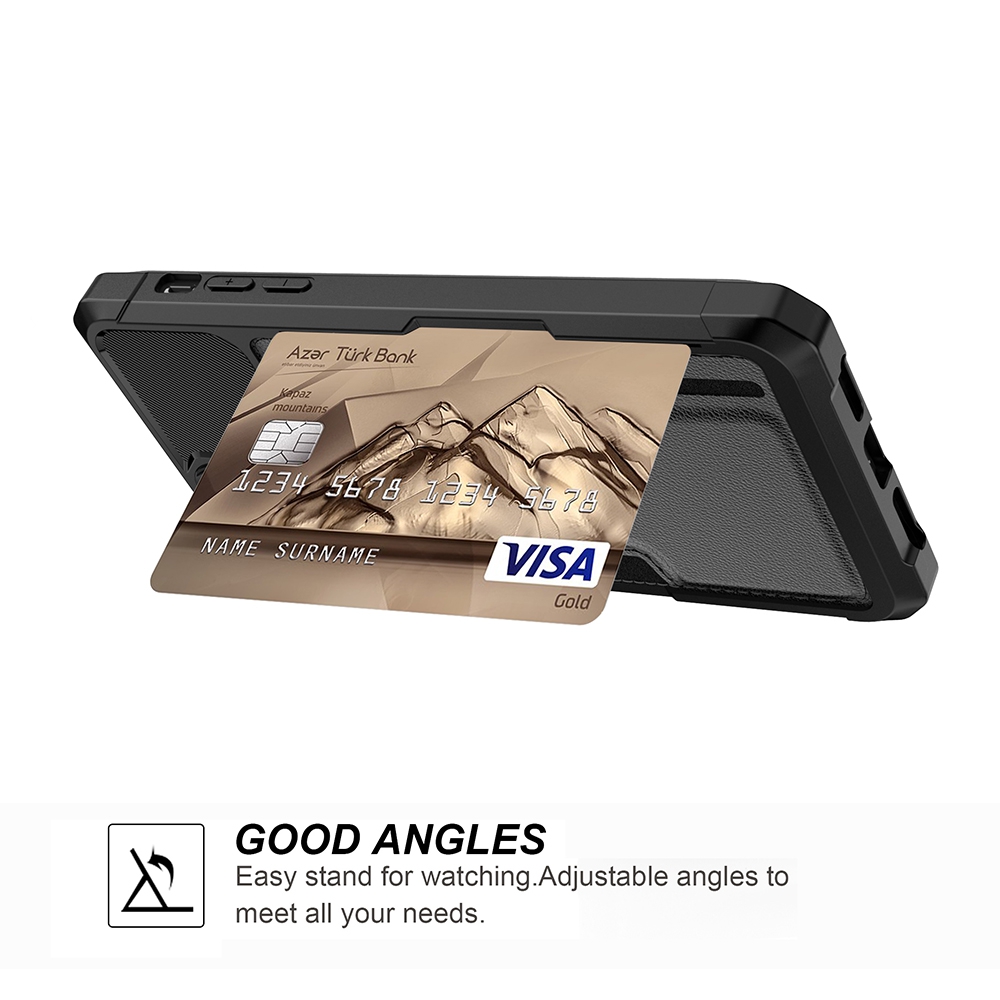 Magnetic Anti-fall Protection Case With Card Slot for iPhone 12 / 12 Pro (6.1'')