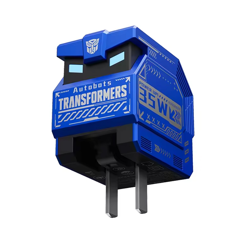 Transformers 35W PD Fast Charger TF-K21 GaN USB A + Type C Dual Port Fast Charging 90 ° Foldable Cha