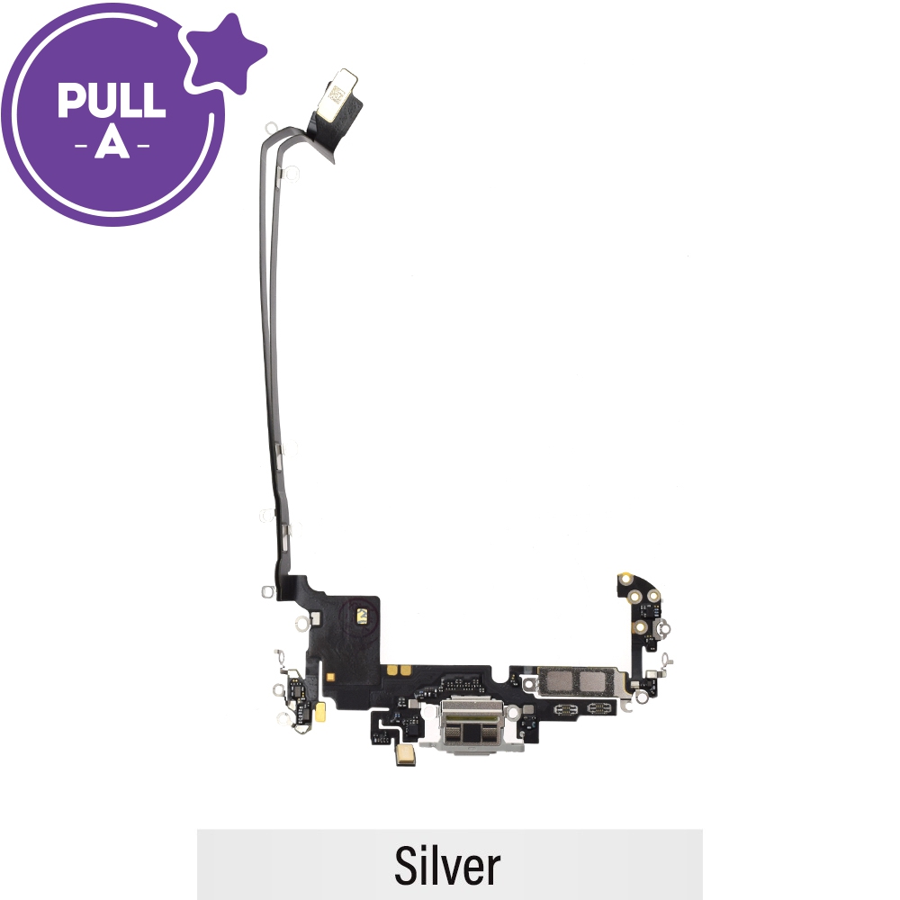 Charging Port for iPhone 17 Pro Max (US/eSIM Version) (PULL-A)-Silver 