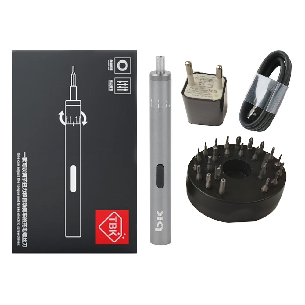 TBK BK008 Cordless Precision Electric Screwdriver Set (Type A Plug)