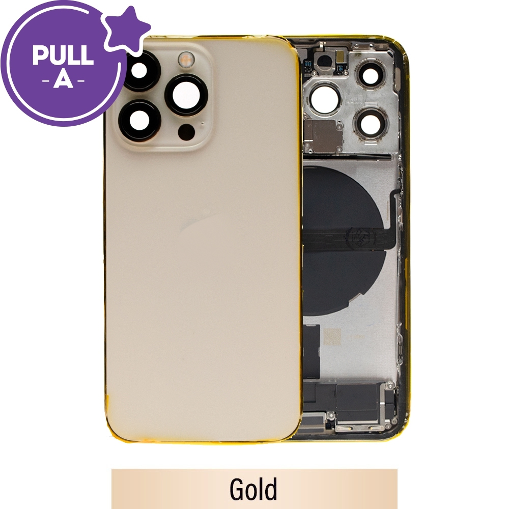 Rear Housing with Full Set Parts for iPhone 13 Pro-Gold (PULL-A)