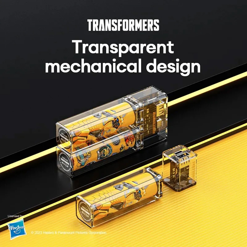 Transformers TF-D05 Removable Battery Charger Magnetic Power Bank 5000mAh-Yellow