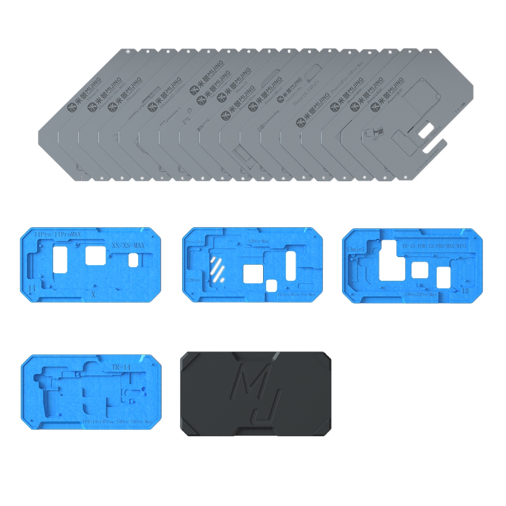 Mijing Z20 PRO 18 in 1 BGA Reballing Fixture*iPhone X-14 Pro Max Mainboard Positioning Welding Repair