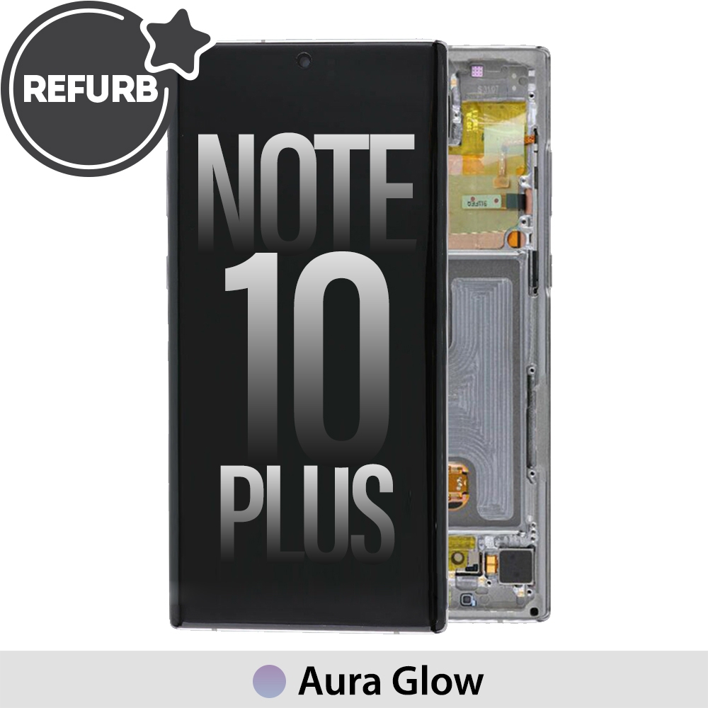 REFURB OLED Screen Replacement Digitizer with Frame for Samsung Galaxy Note 10 Plus -Aura Glow