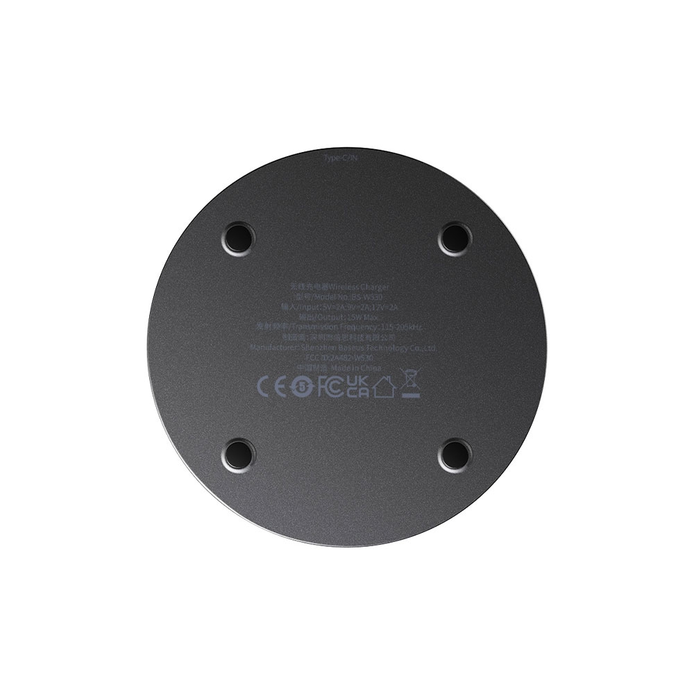 Baseus Simple 2 Wireless Charger 15W With Type-C To Type-C Cable-Cluster