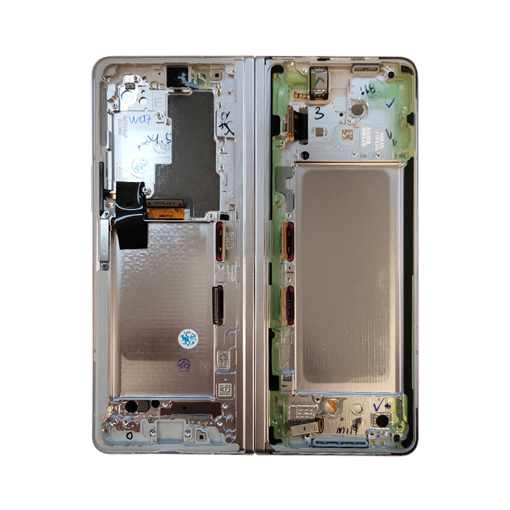 Samsung Galaxy Z Fold 3 5G F926B OLED Screen Replacement with Frame Without Battery GH82-26283C (Service Pack)-Phantom Silver