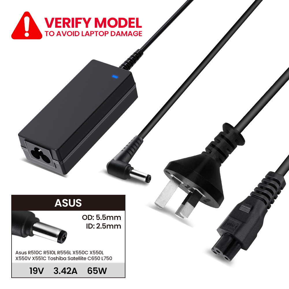 Laptop Power Adapter AS651905525 For Asus R510C R510L R556L X550C X550L X550V X551C Toshiba Satellite C650 L750