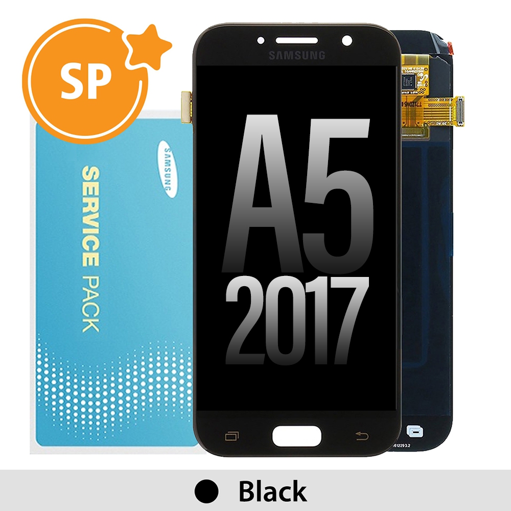 Samsung Galaxy A5 (2017) A520F OLED Screen Replacement Digitizer GH97-19733A/20135A (Service Pack)-Black