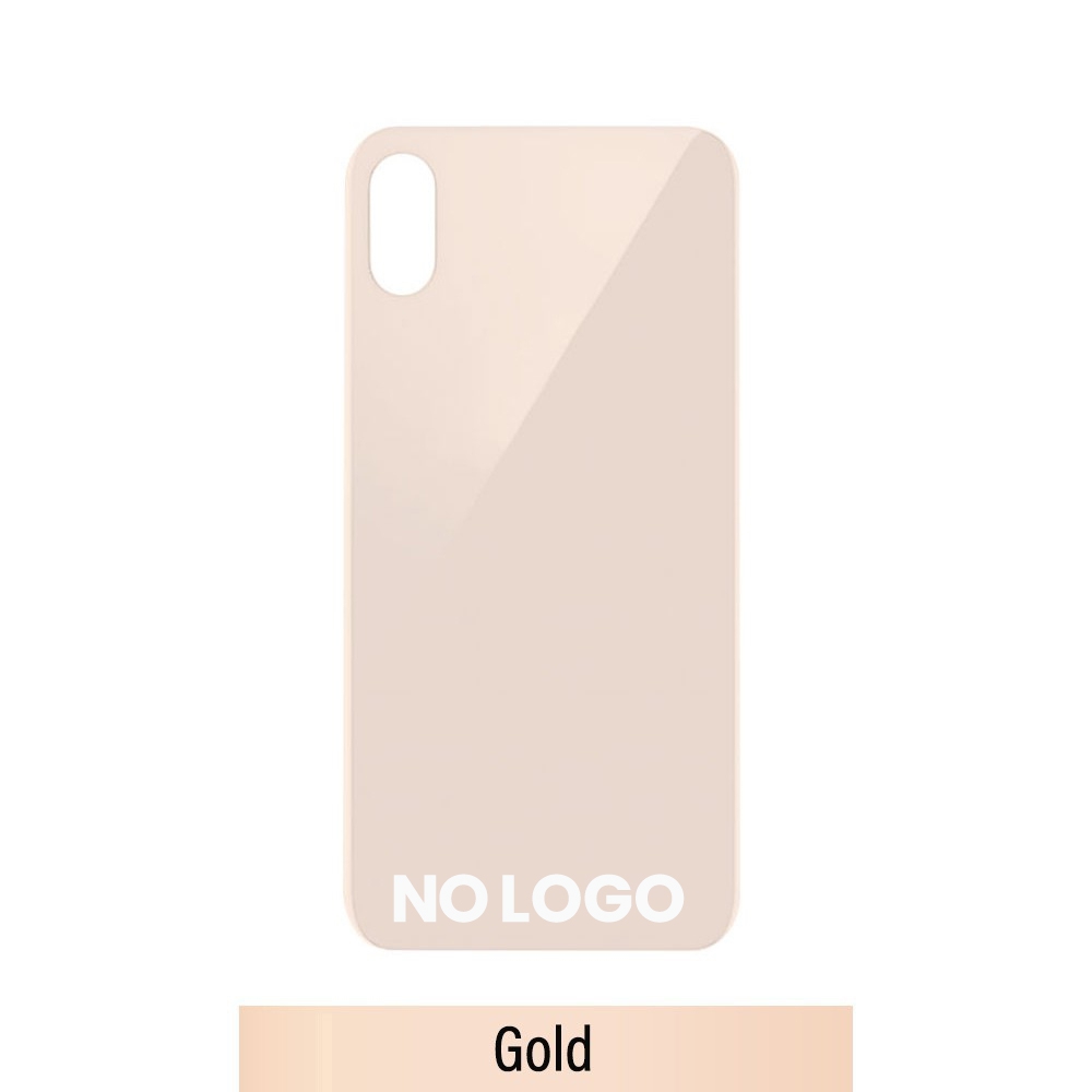 Rear Glass With 3M Adhesive Replacement for iPhone XS (NO LOGO)-Gold