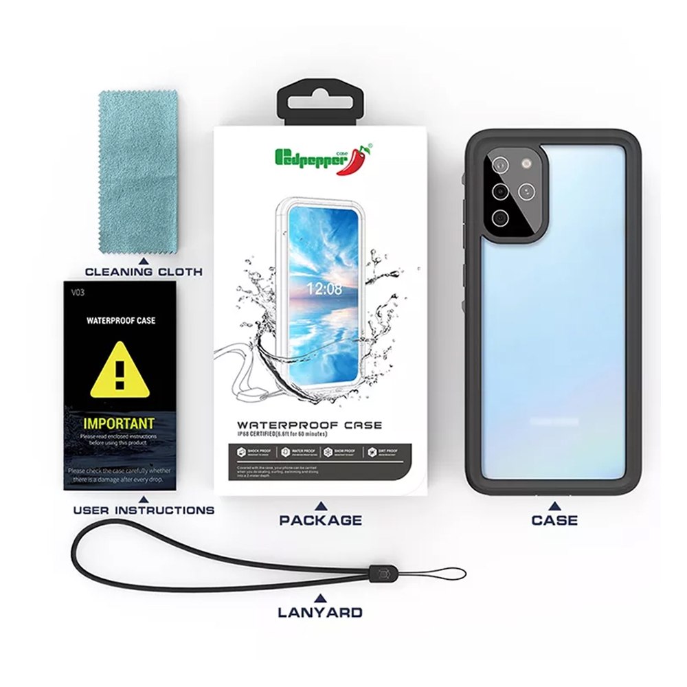 Redpepper Dot+ IP68 Waterproof Case Cover for Samsung Galaxy S20 Plus