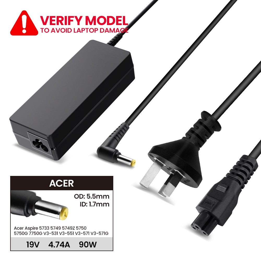 Laptop Power Adapter AR901905517 For Acer Aspire 5733 5749 5749Z 5750 5750G 7750G V3-531 V3-551 V3-571 V3-571G