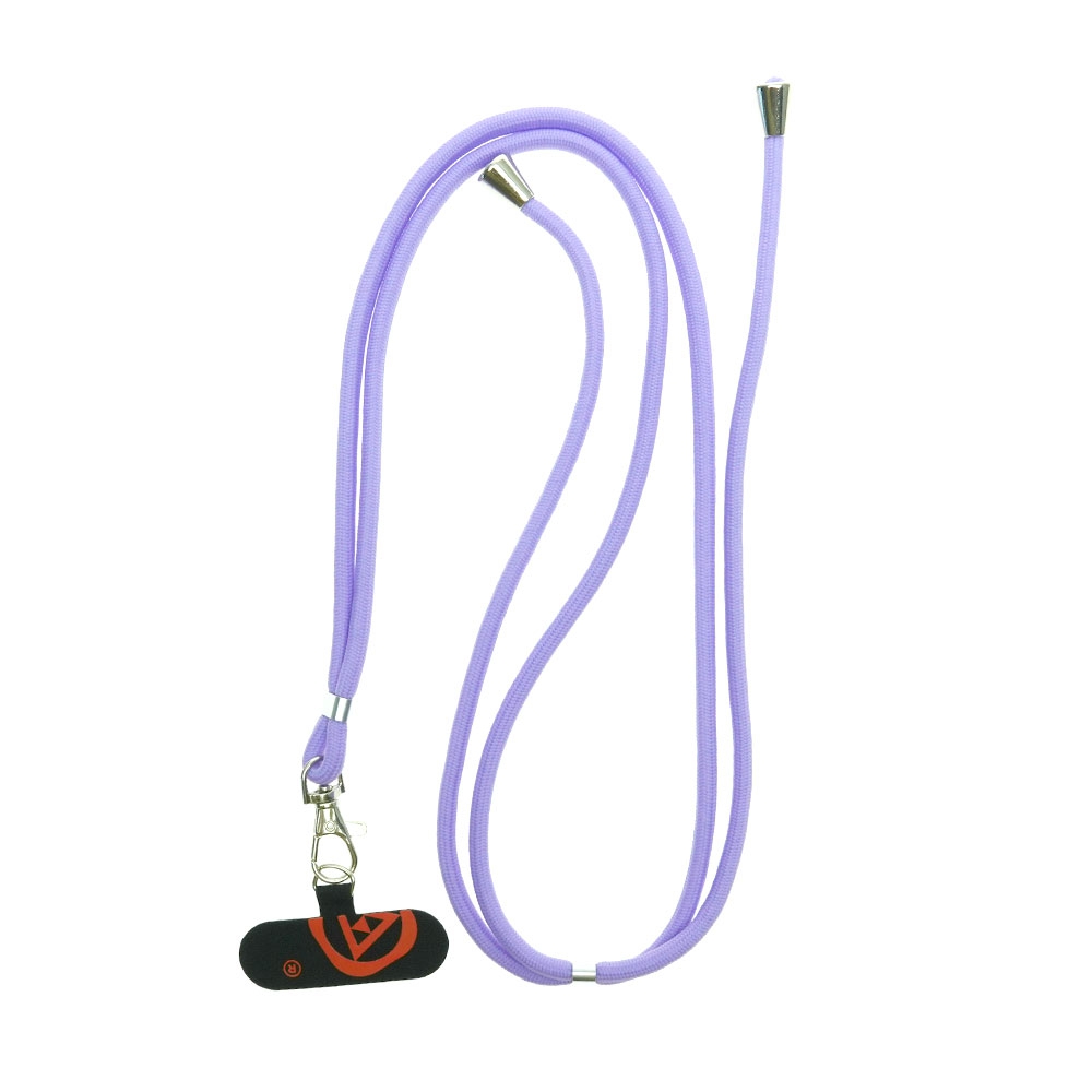 Universal Crossbody Cell Phone Lanyard Round Rope Diameter 6mm-Black