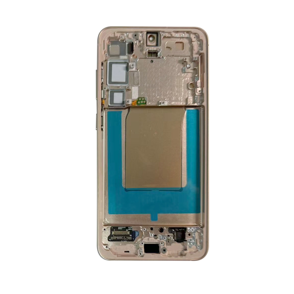 ASSEMBLED OLED Screen Replacement with Frame for Samsung Galaxy S25 Plus S936B-Pink Gold (SERVICE PACK SCREEN BUT REFURBISH FRAME ASSEMBLED BY CRAZY)