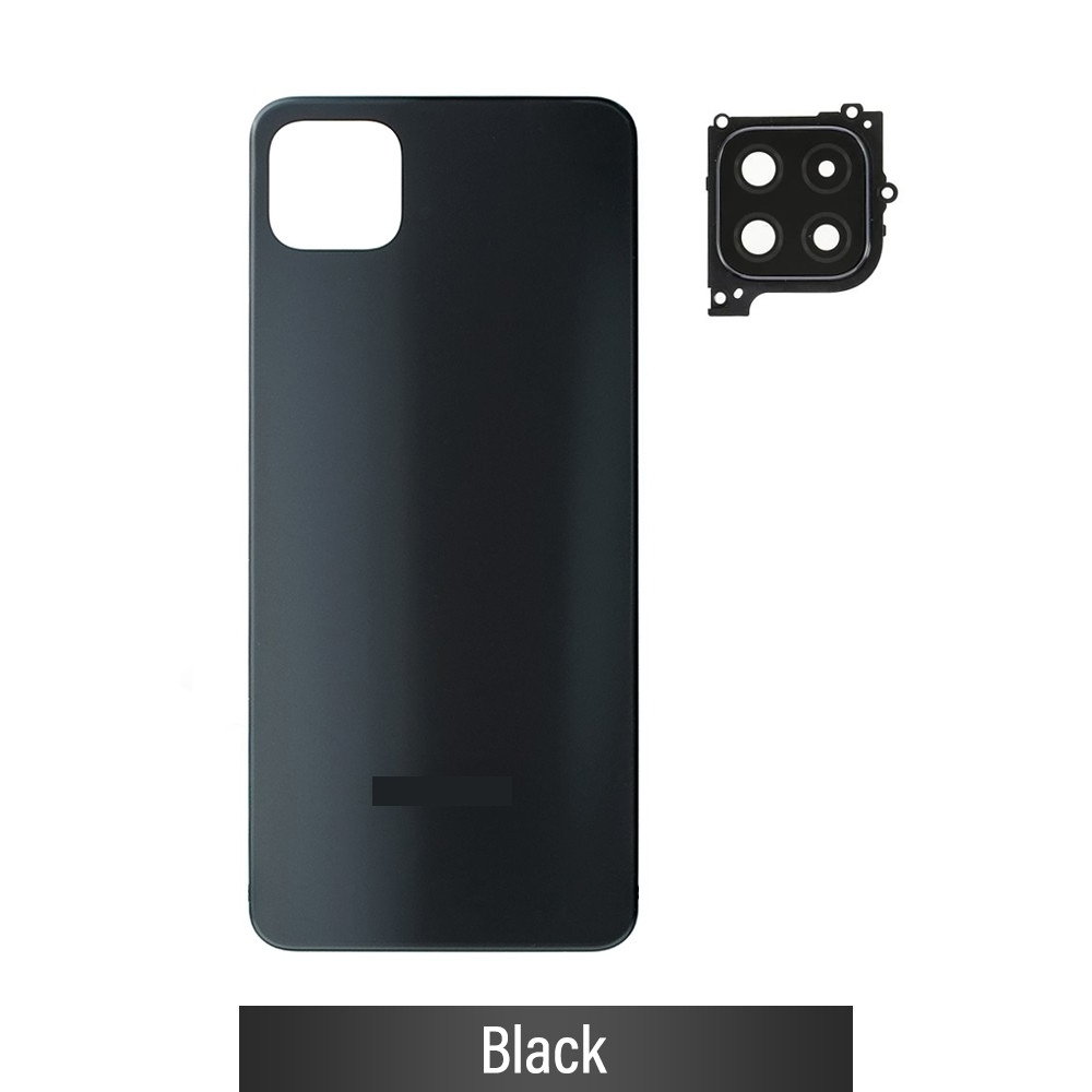 AMPLUS Rear Cover Glass For Samsung Galaxy A22 5G A226B-Black