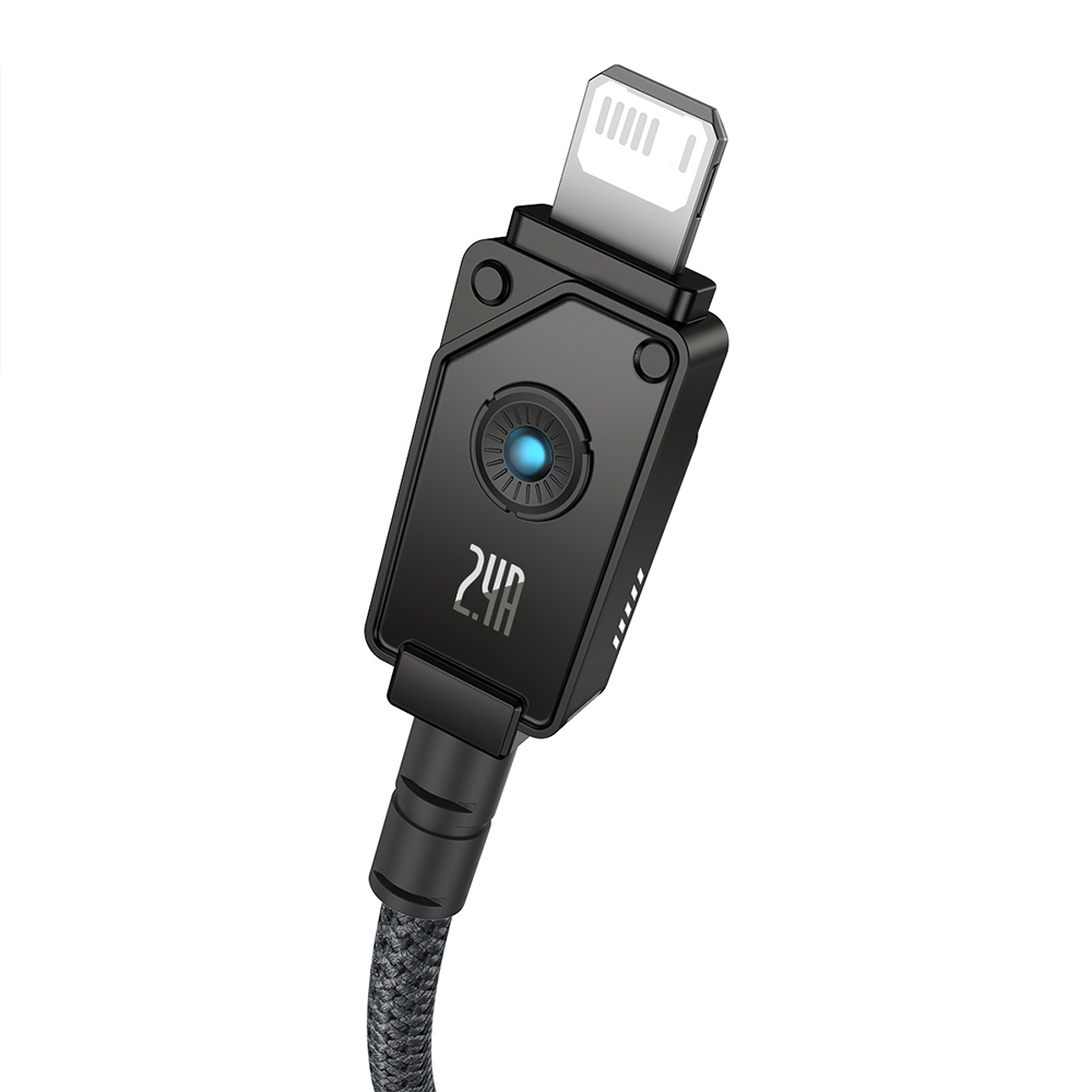 Baseus Unbreakable Series Fast Charging Data Cable USB to iP 2.4A 1m-Black