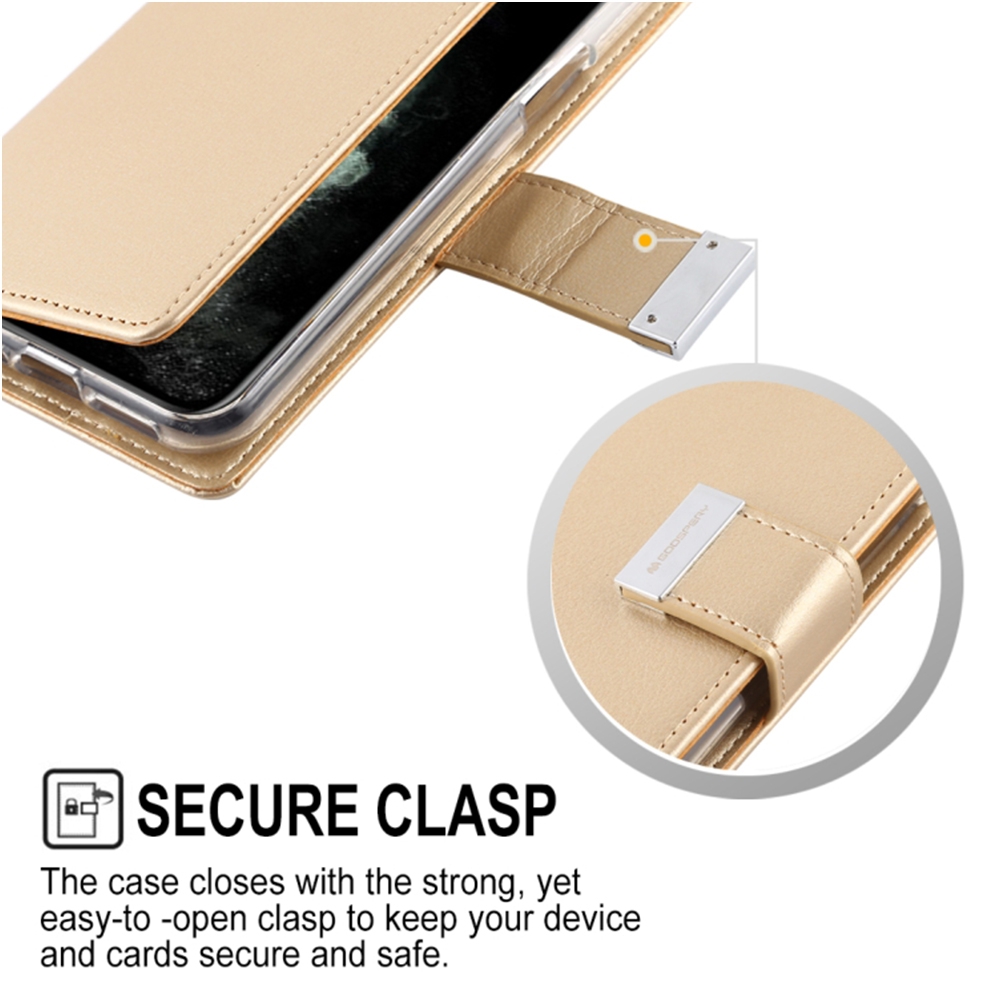 Mercury Rich Diary Case for iPhone 13 mini-HotPink