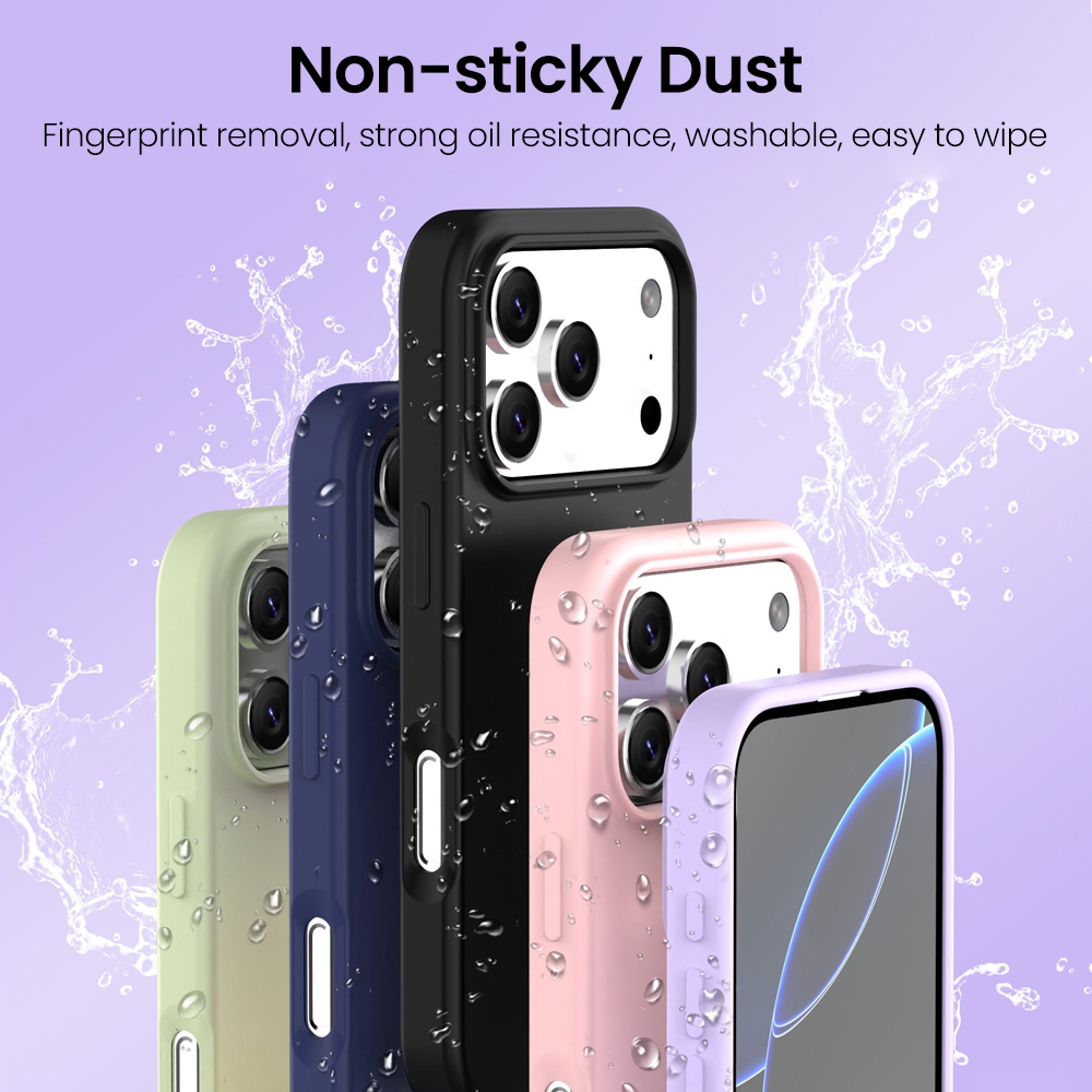REDEFINE Liquid Silicone Case Cover with Magnetic Ring for iPhone 17 Pro Max Magsafe-Baby Pink