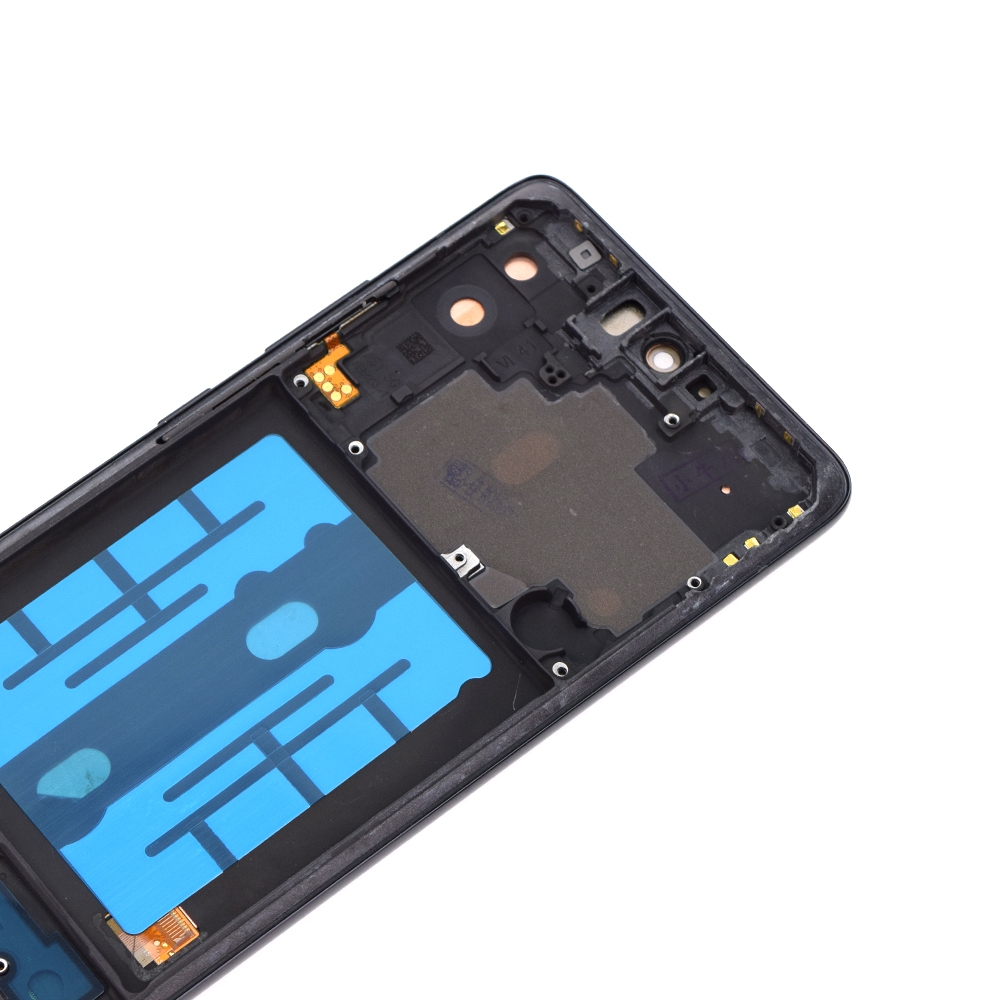 REFURB OLED Screen Replacement Digitizer with Frame for Samsung Galaxy A51 5G A516B / A516F-Prism Cube Black