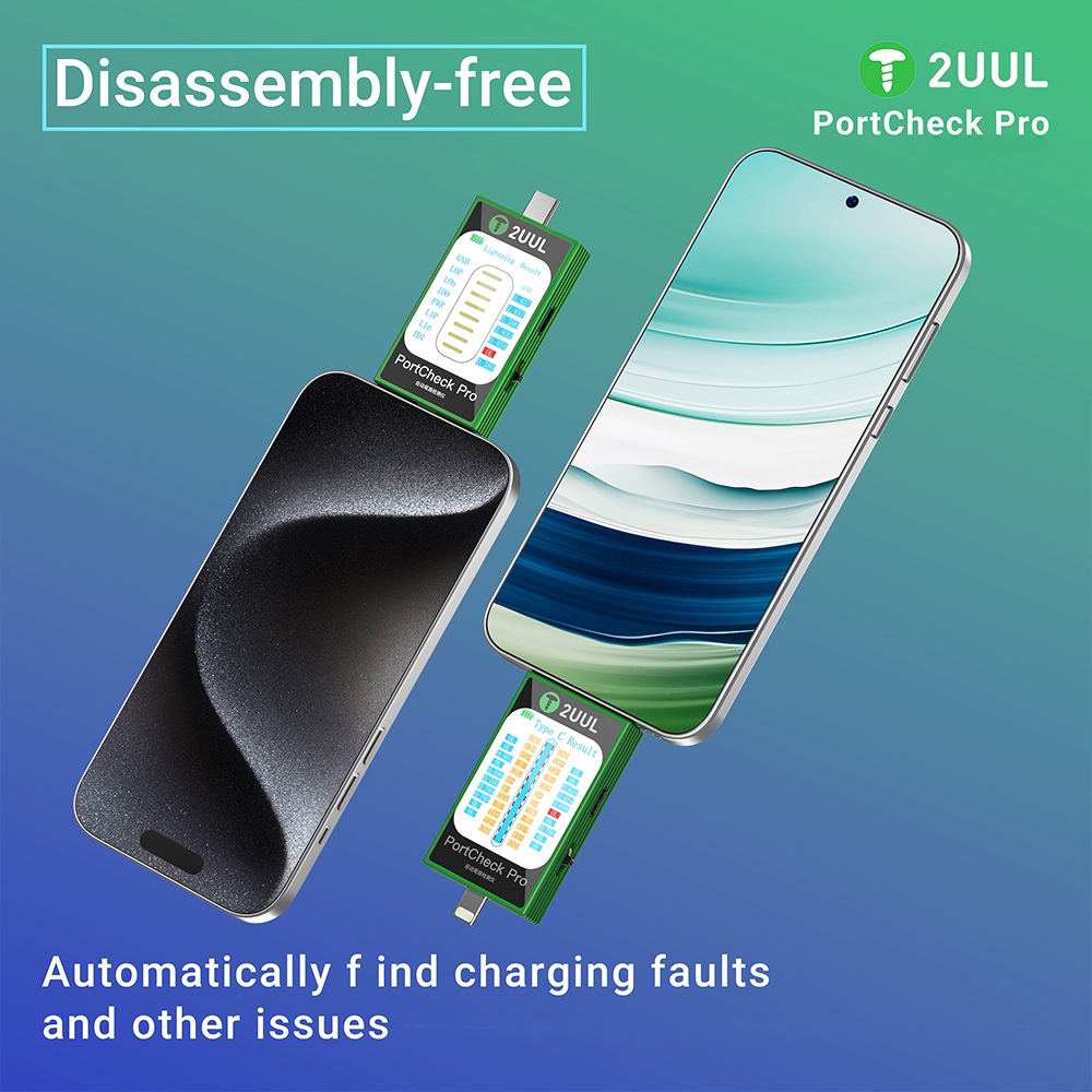 2UUl PW31 PortCheck Pro 5V / 2A Type-C / Lighting Interface Automatic Tail Plug Detector