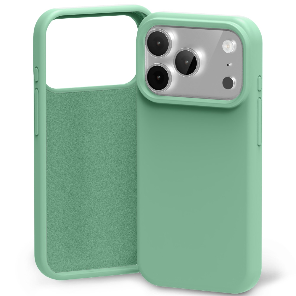Mercury Silicone Cover Case for iPhone 17 Pro-Green