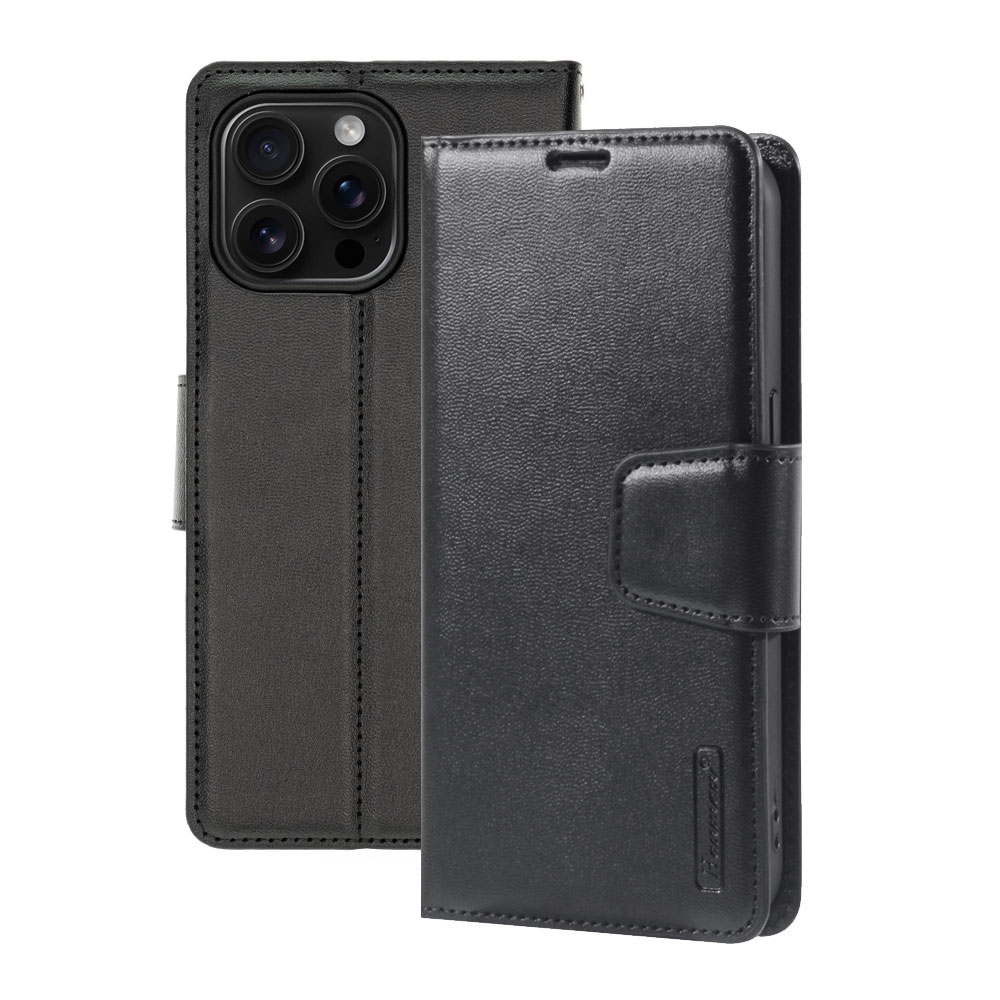 iPhone 16 Pro Hanman PU Flip Leather Wallet Case